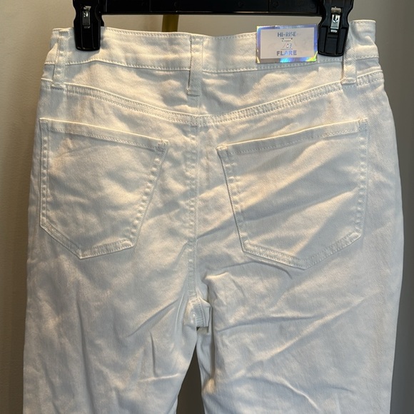 Tinseltown White high rise Flare Button fly jeans NWT 7/28 - Picture 6 of 11